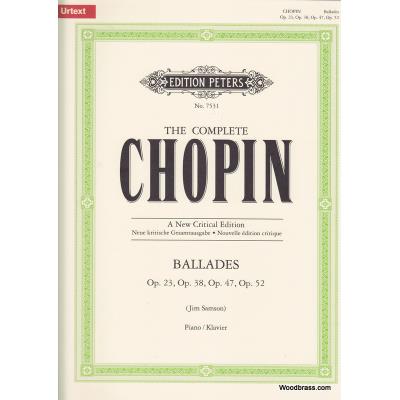 Partitions classique EDITION PETERS CHOPIN FREDERIC - BALLADES - PIANO Piano État correct reconditionné disponible sur Fnac