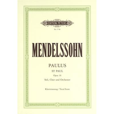 Acheter Partitions classique EDITION PETERS MENDELSSOHN FELIX - ST. PAUL - MIXED CHOIR (PAR 10 MINIMUM) Choeur et ensemble vocal État correct - 20,26 € Partitions classique EDITION PETERS MENDELSSOHN FELIX - ST. PAUL - MIXED CHOIR (PAR 10 MINIMUM) Choeur et ensemble vocal État correct reconditionné disponible sur Fnac