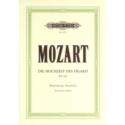 Partitions classique EDITION PETERS MOZART WOLFGANG AMADEUS - THE MARRIAGE OF FIGARO - VOICE AND PIANO (PAR 10 MINIMUM) Choeur et ensemble vocal État correct reconditionné disponible sur Fnac | Dero