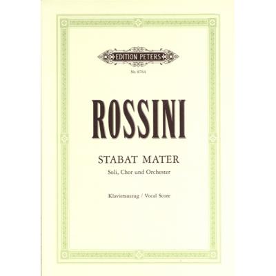 Partitions classique EDITION PETERS ROSSINI GIOACCHINO - STABAT MATER - MIXED CHOIR (PAR 10 MINIMUM) Choeur et ensemble vocal État correct reconditionné disponible sur Fnac