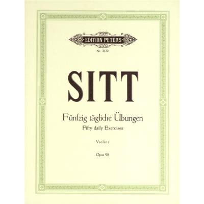 Acheter Partitions classique EDITION PETERS SITT HANS - 50 DAILY EXERCISES OP.98 - VIOLIN Ensemble à cordes État correct - 12,56 € Partitions classique EDITION PETERS SITT HANS - 50 DAILY EXERCISES OP.98 - VIOLIN Ensemble à cordes État correct reconditionné disponible sur Fnac