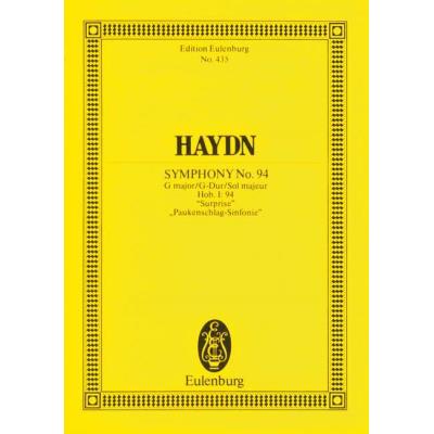 Acheter Partitions classique EULENBURG HAYDN JOSEPH - SYMPHONY NO. 94 G MAJOR, SURPRISE HOB. I: 94 - ORCHESTRA Format poche État correct - 17,24 € Partitions classique EULENBURG HAYDN JOSEPH - SYMPHONY NO. 94 G MAJOR, SURPRISE HOB. I: 94 - ORCHESTRA Format poche État correct reconditionné disponible sur Fnac