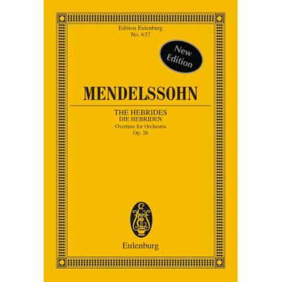 Partitions classique EULENBURG MENDELSSOHN BARTHOLDY FELIX - THE HEBRIDES OP 26 - ORCHESTRA Orchestre État correct reconditionné disponible sur Fnac