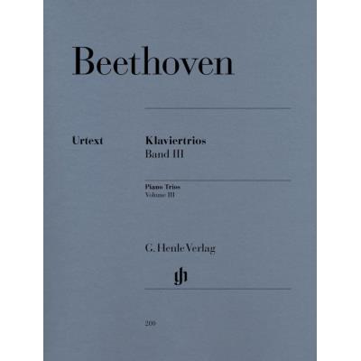 Partitions classique HENLE VERLAG BEETHOVEN L.V. - PIANO TRIOS, VOLUME III Piano État correct reconditionné disponible sur Fnac