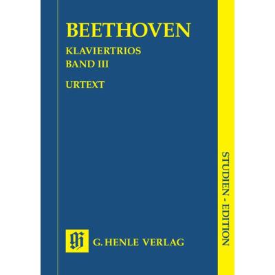 Partitions classique HENLE VERLAG BEETHOVEN L.V. - PIANO TRIOS, VOLUME III Piano État correct reconditionné disponible sur Fnac