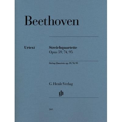 Partitions classique HENLE VERLAG BEETHOVEN L.V. - STRING QUARTETS OP. 59, 74, 95 Ensemble à cordes État correct reconditionné disponible sur Fnac