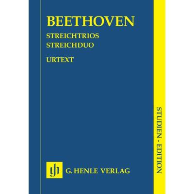Partitions classique HENLE VERLAG BEETHOVEN L.V. - STRING TRIOS OP. 3, 8 AND 9 AND STRING DUO WOO 32 Ensemble à cordes État correct reconditionné disponible sur Fnac