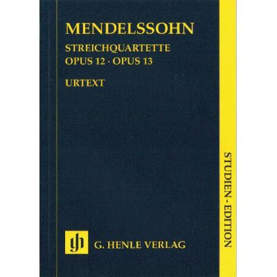 Partitions classique HENLE VERLAG MENDELSSOHN B F. - STRING QUARTETS OP. 12 AND 13 Ensemble à cordes État correct reconditionné disponible sur Fnac