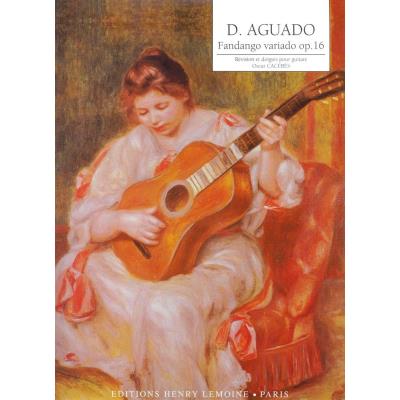 Partitions classique LEMOINE AGUADO DIONISIO - FANDANGO VARIADO OP.16 - GUITARE Guitare État correct reconditionné disponible sur Fnac | Dero