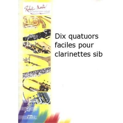 Partitions classique ROBERT MARTIN GILET - DIX QUATUORS FACILES POUR CLARINETTES SIB Clarinette État correct reconditionné disponible sur Fnac