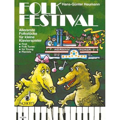 Partitions classique SCHOTT HEUMANN HANS GUNTER - FOLK FESTIVAL - PIANO Piano État correct Schott reconditionné disponible sur Fnac
