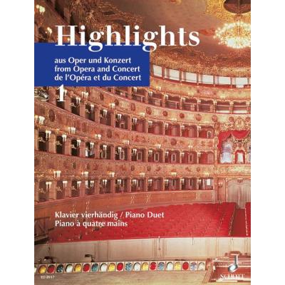 Partitions classique SCHOTT HIGHLIGHTS FROM OPERA AND CONCERT BAND 1 - PIANO  Piano État correct Schott reconditionné disponible sur Fnac