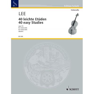 Partitions classique SCHOTT LEE SEBASTIAN - 40 EASY STUDIES OP. 70 - CELLO Violoncelle État correct Schott reconditionné disponible sur Fnac