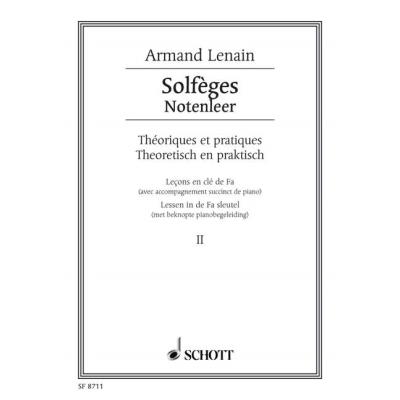 Partitions classique SCHOTT LENAIN JEAN - SOLFÈGES   BAND 2 - VOICE AND PIANO Choeur et ensemble vocal État correct Schott reconditionné disponible sur Fnac