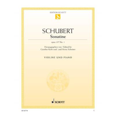 Partitions classique SCHOTT SCHUBERT FRANZ - SONATINA D MAJOR OP. 137/1 D 384 - VIOLIN AND PIANO Violon État correct Schott reconditionné disponible sur Fnac
