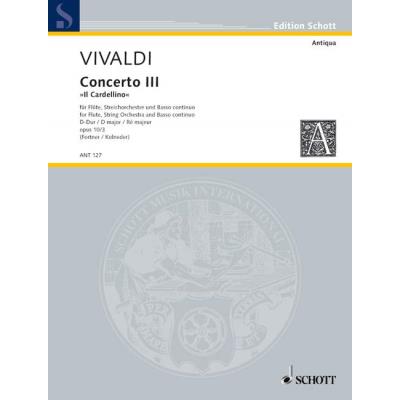 Partitions classique SCHOTT VIVALDI A. - CONCERTO NO. 3 D MAJOR OP. 10/3 RV 428/PV 155 Flûte traversière État correct Schott reconditionné disponible sur Fnac