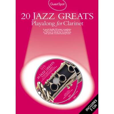Partitions jazz&blues MUSIC SALES GUEST SPOT - 20 JAZZ GREATS + 2CD - CLARINET Clarinette État correct reconditionné disponible sur Fnac