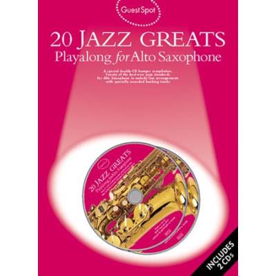 Partitions jazz&blues WISE PUBLICATIONS GUEST SPOT - 20 JAZZ GREATS - SAXOPHONE Saxophone État correct reconditionné disponible sur Fnac