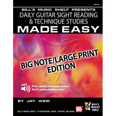 Partitions variété, pop, rock... MEL BAY WEIK JAY - DAILY GUITAR SIGHT READING AND TECHNIQUE STUDIES MADE EASY - GUITAR Guitare État correct reconditionné disponible sur Fnac | Dero