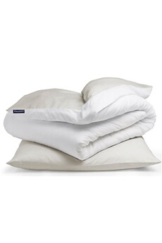 Parure de lit - Soft Wonder-Edition - 15x200 cm - Sable/Blanc Bon état reconditionné disponible sur Darty