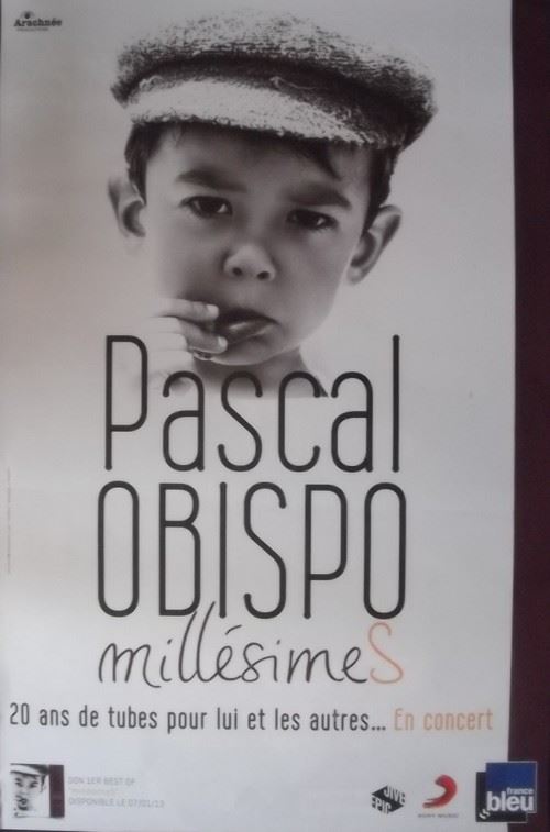 Pascal OBISPO - 80x120 cm - AFFICHE / POSTER État correct N/A reconditionné disponible sur Fnac