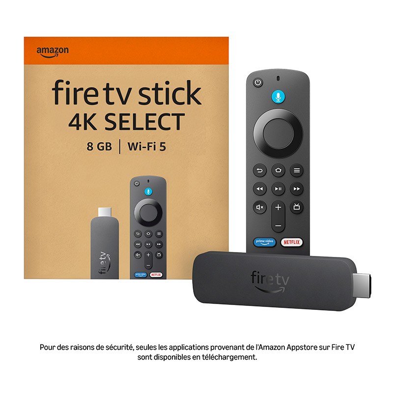 Passerelle Multimedia Fire Stick Tv Amazon 4k Select 2025 Avec Telecommande Bon état - 54,99 € Passerelle Multimedia Fire Stick Tv Amazon 4k Select 2025 Avec Telecommande Bon état reconditionné disponible sur Electro Depot