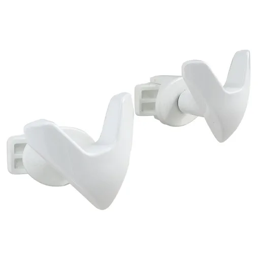 Patères V pour sèche serviette Blanche - pour tube Rond à visser occasion reconditionné disponible sur Rakuten