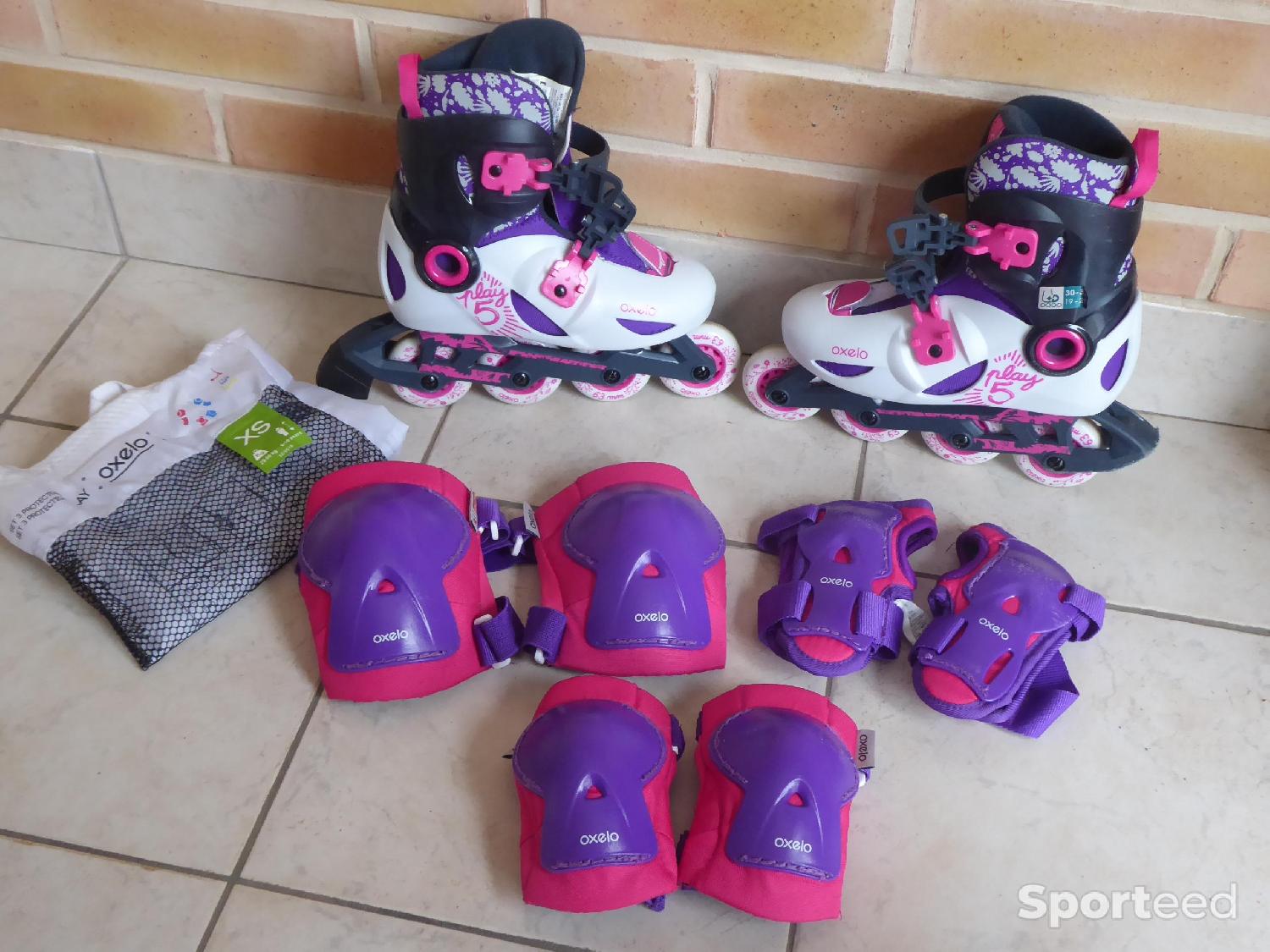 Acheter Patins à roulettes Roller – Set complet -30/32 Très bon état - 15,00 € Patins à roulettes Roller – Set complet -30/32 Très bon état reconditionné disponible sur Sporteed