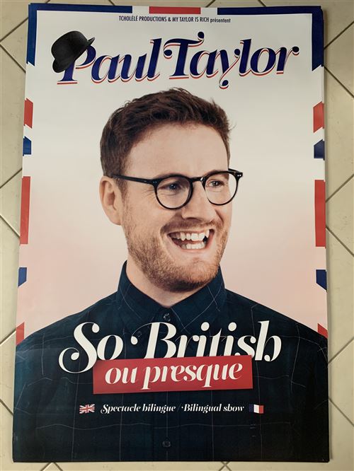 Paul TAYLOR - So British ou Presque - 80X120cm - Affiche État correct - 14,99 € Paul TAYLOR - So British ou Presque - 80X120cm - Affiche État correct reconditionné disponible sur Fnac