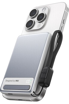 PB MagPro Slim 5k mAh Magnet+ USB C + cbl USB C Wh Très bon état N/A (je n'ai pas trouvé de marque connue reconditionné disponible sur Darty