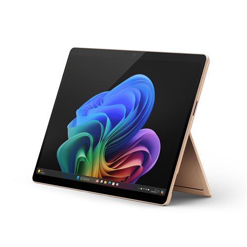 PC 2 en 1 Microsoft Surface Pro 11ème édition 13’’ Copilot+PC Snapdragon X Elite 16 Go RAM 512 Go SSD Tactile Dune État correct Microsoft reconditionné disponible sur Fnac
