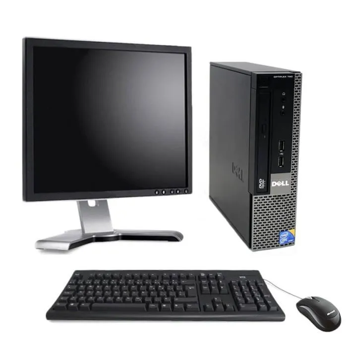 PC de bureau - Dell Optiplex 780 Format USFF 293GHz - 4 Go - 160 Go + Ecran 24 pouces Reconditionné - 239,00 € PC de bureau - Dell Optiplex 780 Format USFF 293GHz - 4 Go - 160 Go + Ecran 24 pouces Reconditionné Dell reconditionné disponible sur Cdiscount Seconde Vie