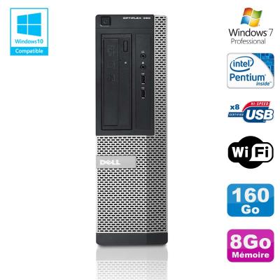 Pc dell optiplex 390 dt g630 2.7ghz 8go 160go graveur dvd wifi hdmi win 7 pro État correct Dell reconditionné disponible sur Fnac