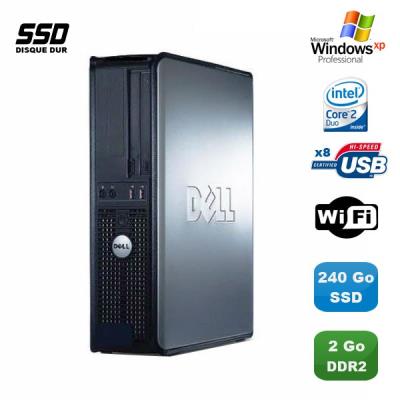Pc dell optiplex 760 dt intel e8400 3ghz 2go ddr2 240go ssd wifi xp pro État correct Dell reconditionné disponible sur Fnac