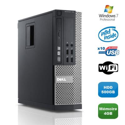 PC DELL Optiplex 790 SFF Intel Pentium G840 2.8Ghz 4Go DDR3 500Go WIFI Win 7 Pro État correct Dell reconditionné disponible sur Fnac