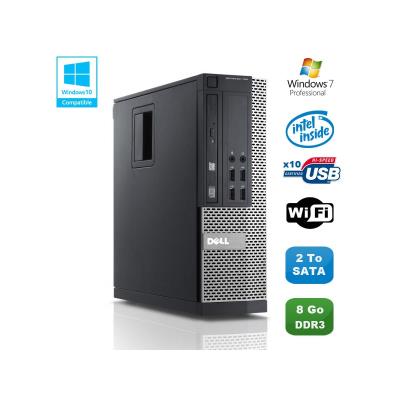 Pc dell optiplex 790 sff intel pentium g840 2.8ghz 8go ddr3 2to wifi win 7 pro État correct Dell reconditionné disponible sur Fnac
