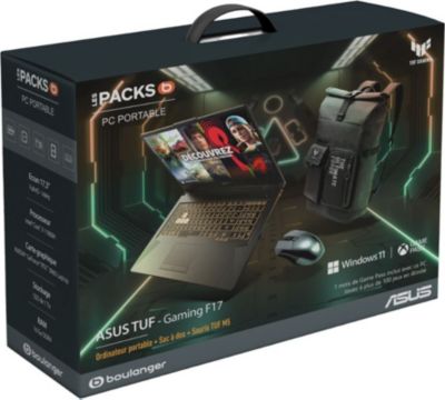 PC Gamer ASUS Pack PC souris sac F17-TUF706HM-HX16 Bon état reconditionné disponible sur Boulanger