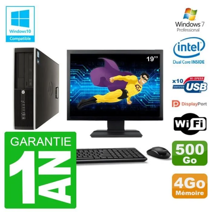 PC HP Compaq 8100 SFF Ecran 19 G6950 RAM 4Go Disque 500Go Graveur DVD Wifi W7 Reconditionné - 149,00 € PC HP Compaq 8100 SFF Ecran 19 G6950 RAM 4Go Disque 500Go Graveur DVD Wifi W7 Reconditionné Hewlett-Packard reconditionné disponible sur Cdiscount Seconde Vie | Dero