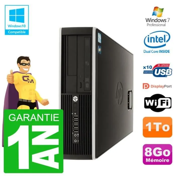 PC HP Compaq 8100 SFF G6950 RAM 8Go Disque 1To Graveur DVD Wifi W7 Reconditionné - 272,00 € PC HP Compaq 8100 SFF G6950 RAM 8Go Disque 1To Graveur DVD Wifi W7 Reconditionné Hewlett-Packard reconditionné disponible sur Cdiscount Seconde Vie | Dero