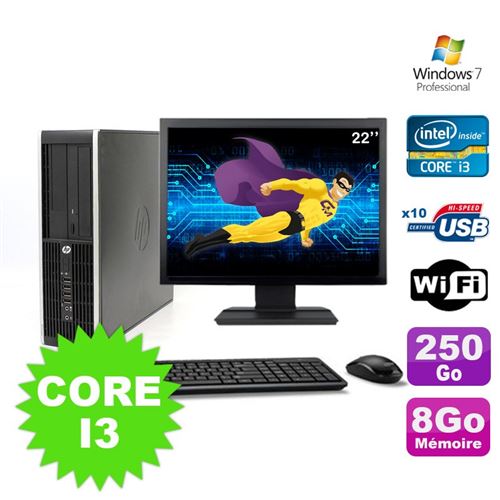 Pc hp compaq elite 8100 sff core i3-530 8go 250go dvd wifi w7 ecran 22' Occasion Hewlett-Packard reconditionné disponible sur Fnac | Dero