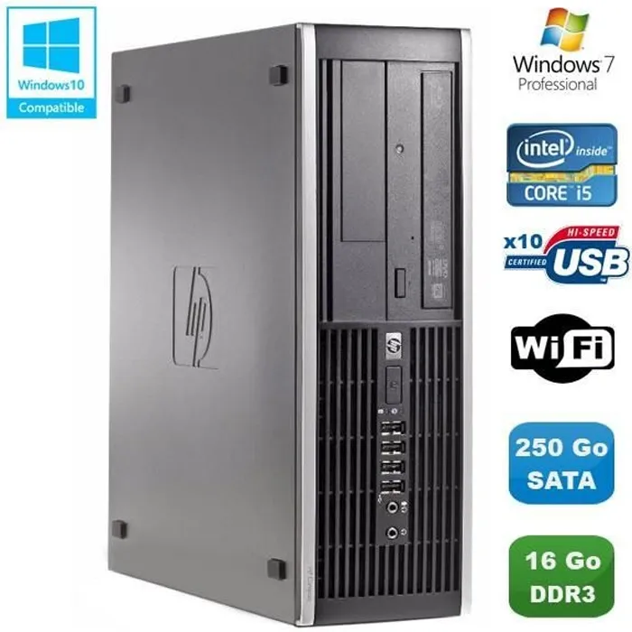 Acheter PC HP Compaq Elite 8100 SFF Intel Core i5 650 3.2GHz 16Go 250Go Graveur WIFI W7 Reconditionné - 379,00 € PC HP Compaq Elite 8100 SFF Intel Core i5 650 3.2GHz 16Go 250Go Graveur WIFI W7 Reconditionné Hewlett-Packard reconditionné disponible sur Cdiscount Seconde Vie