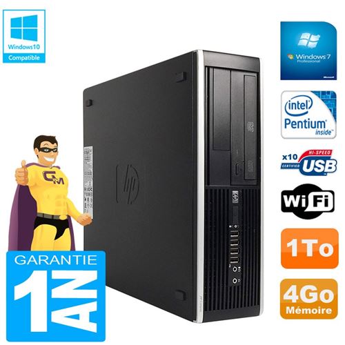 Pc hp compaq pro 6300 sff g630 ram 4go disque 1to graveur dvd wifi w7 État correct Hewlett-Packard reconditionné disponible sur Fnac