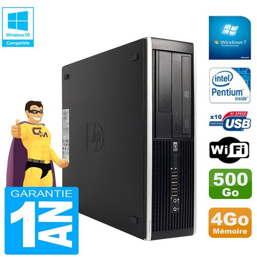 Pc hp compaq pro 6300 sff g630 ram 4go disque 500go graveur dvd wifi w7 État correct Hewlett-Packard reconditionné disponible sur Fnac