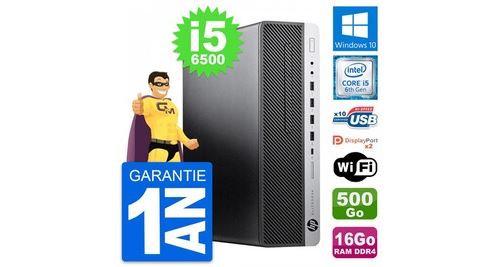 Pc hp elitedesk 800 g3 sff intel i5-6500 ram 16go disque 500go windows 10 wifi État correct N/A reconditionné disponible sur Fnac