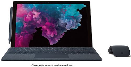 PC Hybride Microsoft Surface Pro 6 12.3"" Tactile Intel Core i5 8 Go RAM 256 Go SSD Platine État correct Microsoft reconditionné disponible sur Fnac