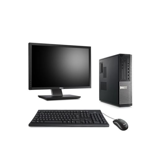 Pc occasion Dell Optiplex 7010 Desktop + Ecran 22'' - Noir - Intel Core i5-3470 / 3.20 GHz - RAM 4 Go - HDD 250 Go - DVD - Gigabit Ethernet - Windows 10 Professionnel État correct Dell reconditionné disponible sur Fnac