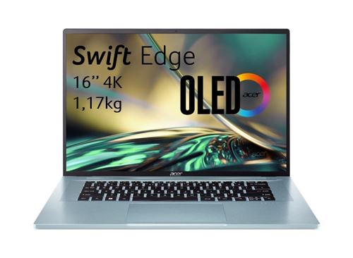 PC Portable Acer Swift Edge SFA16-41-R7G 16" AMD Ryzen 5 16 Go RAM 512 Go SSD Bleu État correct Acer reconditionné disponible sur Fnac