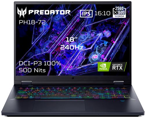 PC portable gaming Acer Predator Helios Neo 18 AI PHN18-72-99MT 18" LCD 240 Hz Intel® Core™ Ultra 9 32 Go RAM 1 To SSD Nvidia GeForce RTX 5070 Noir État correct Acer reconditionné disponible sur Fnac