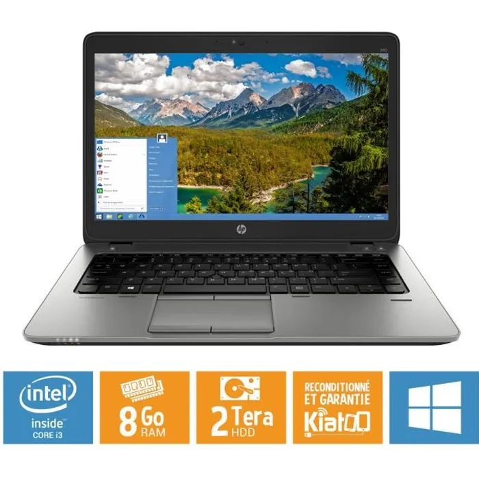 Pc portable HP elitebook 840 G1 core i5 8 go ram 2 to disque dur Windows 8.1 pro ORDINATEUR PORTABLE RECONDITIONNE refurbished - 285,00 € Pc portable HP elitebook 840 G1 core i5 8 go ram 2 to disque dur Windows 8.1 pro ORDINATEUR PORTABLE RECONDITIONNE refurbished reconditionné disponible sur Cdiscount Seconde Vie