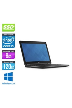 PC Portable Latitude E7240 - 12.5'' - Gris - Intel Core i5-4300U / 1.9 GHz - RAM 8 Go - SSD 120 Go - HDMI - Webcam - Gigabit Ethernet - Wifi Bon état Dell reconditionné disponible sur Darty